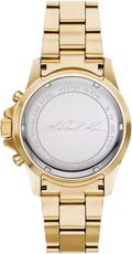 Michael Kors Everest Chronograph Gold Dial Gold Steel Strap Watch For Women - MK7210