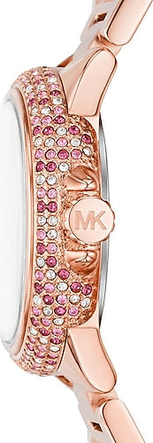 Michael Kors Mini Camille Multifunction Rose Gold Dial Rose Gold Steel Strap Watch For Women - MK7273