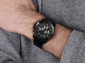 Michael Kors Brecken Chronograph Black Dial Black Steel Strap Watch For Men - MK8858