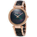 Michael Kors Parker Black Mother of Pearl Dial Two Tone Steel Strap Watch for Women - MK6414