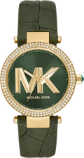 Michael Kors Parker Green Dial Green Leather Strap Watch For Women - MK4724