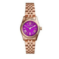 Michael Kors Lexington Quartz Pink Dial Rose Gold Steel Strap Watch For Women - MK3273