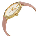 Michael Kors Portia Quartz White Dial Pink Leather Strap Watch For Women - MK2659