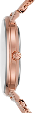 Michael Kors Pyper Analog Black Dial Rose Gold Mesh Strap Watch For Women - MK4566