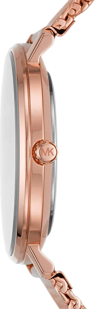 Michael Kors Pyper Analog Black Dial Rose Gold Mesh Strap Watch For Women - MK4566