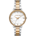 Michael Kors Pyper Three Hand White Dial Two Tone Steel Strap Watch For Women - MK4595