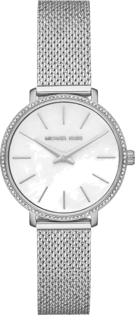 Michael Kors Pyper Quartz Mother of Pearl White Dial Silver Mesh Strap Watch For Women - MK4618