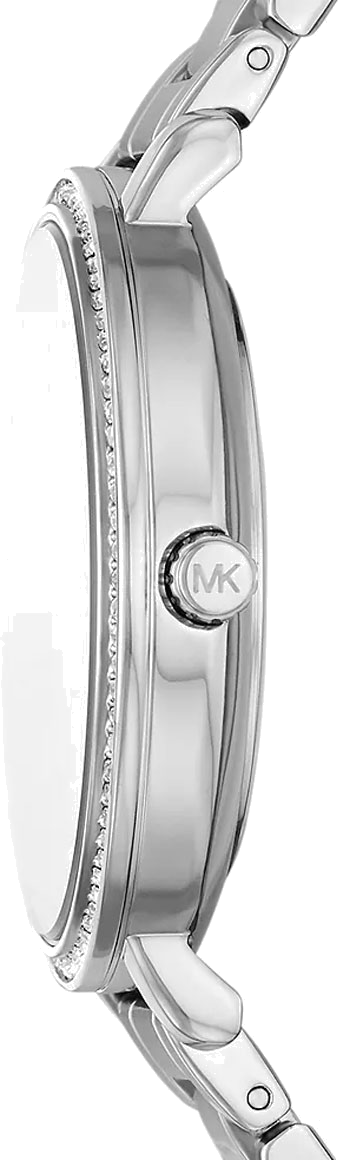 Michael Kors Pyper Three Hand Pink Dial Silver Steel Strap Watch For Women - MK4631