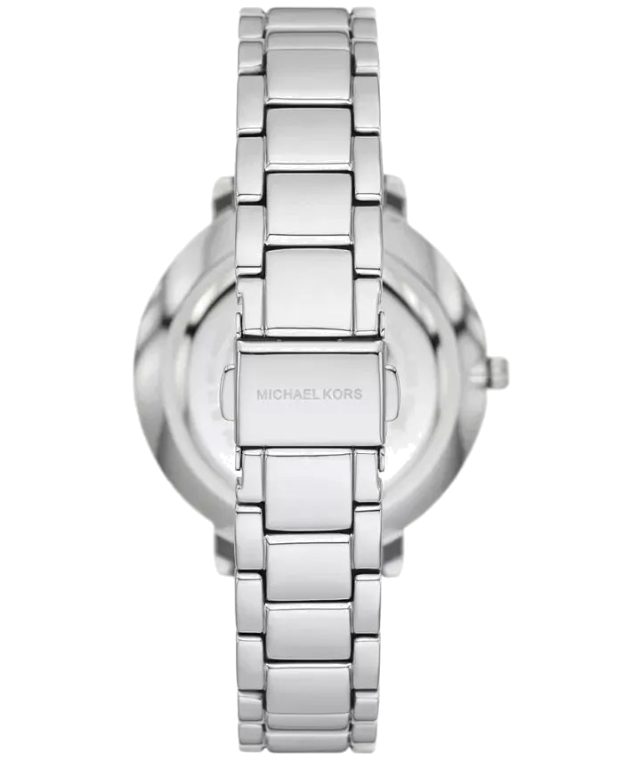 Michael Kors Pyper Grey Dial Silver Steel Strap Watch For Women - MK4672