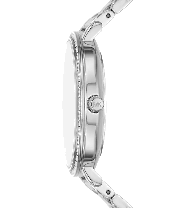 Michael Kors Pyper Grey Dial Silver Steel Strap Watch For Women - MK4672