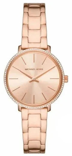 Michael Kors Pyper Quartz Rose Gold Dial Rose Gold Steel Strap Watch For Women - MK1040