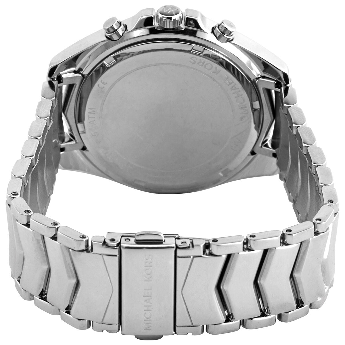 Michael Kors Whitney Chronograph Crystals Silver Dial Silver Steel Strap Watch For Women - MK6728