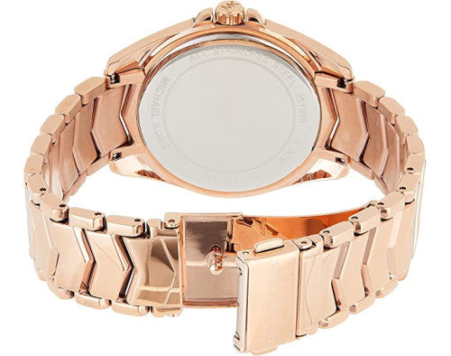 Michael Kors Whitney Quartz White Dial Rose Gold Steel Strap Watch For Women - MK6694