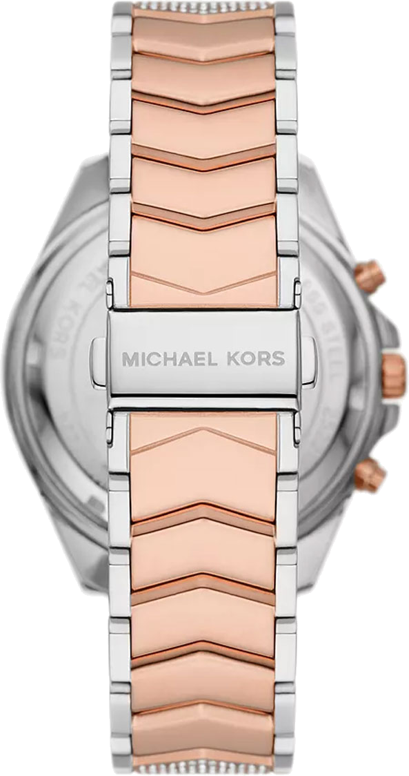 Michael Kors Whitney Chronograph Silver Dial Two Tone Steel Strap Watch For Women - MK7225