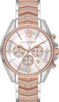 Michael Kors Whitney Chronograph Silver Dial Two Tone Steel Strap Watch For Women - MK7225