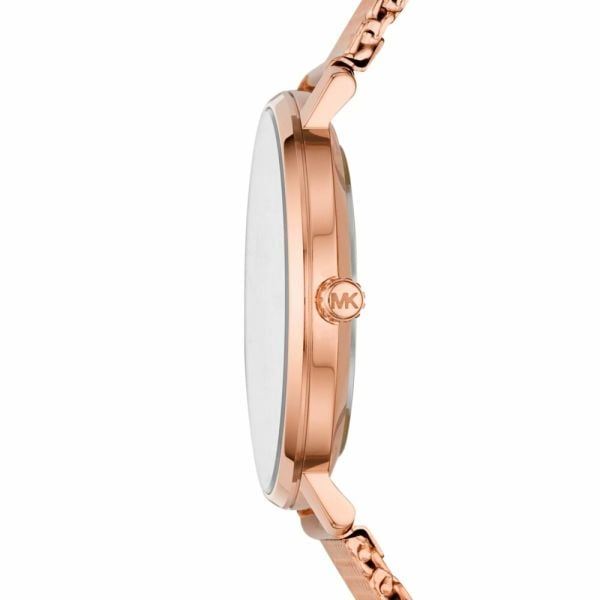 Michael Kors Pyper Quartz Rose Gold Dial Rose Gold Mesh Strap Watch For Women - MK4340