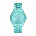 Michael Kors Slim Runway Blue Dial Blue Steel Strap Watch For Women - MK4525