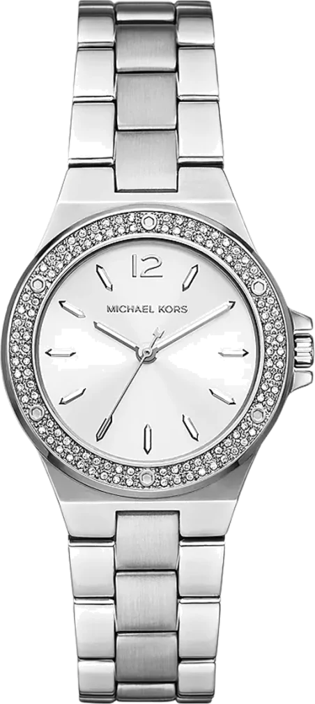 Michael Kors Lennox Three Hand Silver Dial Silver Steel Strap Watch For Women - MK7280