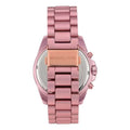 Michael Kors Slim Runway Pink Dial Pink Steel Strap Watch For Women - MK4456