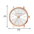 Michael Kors Pyper Quartz White Dial Pink Leather Strap Watch For Women - MK2859