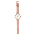 Michael Kors Pyper Quartz White Dial Pink Leather Strap Watch For Women - MK2859