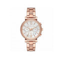 Michael Kors Sofie Chronograph Quartz White Dial Rose Gold Steel Strap Watch For Women - MK6576