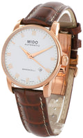 Mido Baroncelli III Automatic Silver Dial Brown Leather Strap Watch For Men - M8600.2.21.8