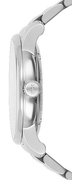 Mido Baroncelli III Automatic Silver Dial Silver Steel Strap Watch For Men - M8600.4.21.1