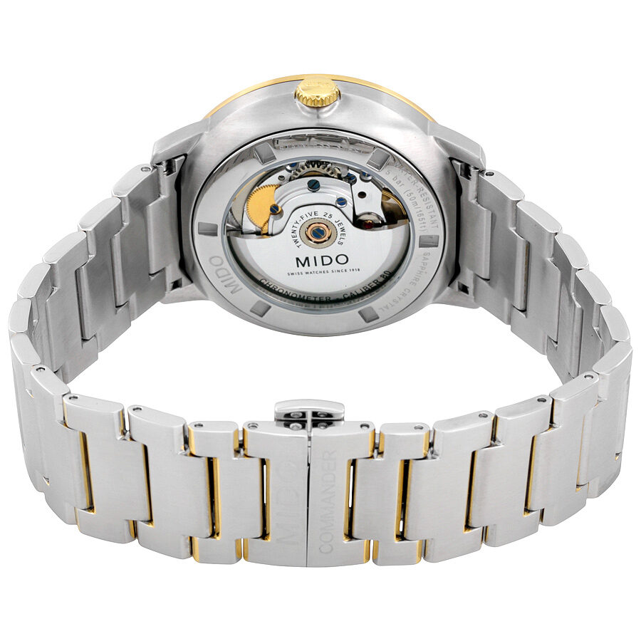 Mido Commander II Automatic Chronometer Silver Dial Two Tone Steel Strap Watch For Men - M021.431.22.071.00