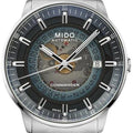 Mido Commander Automatic Gradient Blue Dial Silver Steel Strap Watch For Men - M021.407.11.411.01