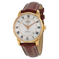 Mido Baroncelli III Automatic Silver Dial Brown Leather Strap Watch For Men - M8600.2.21.8