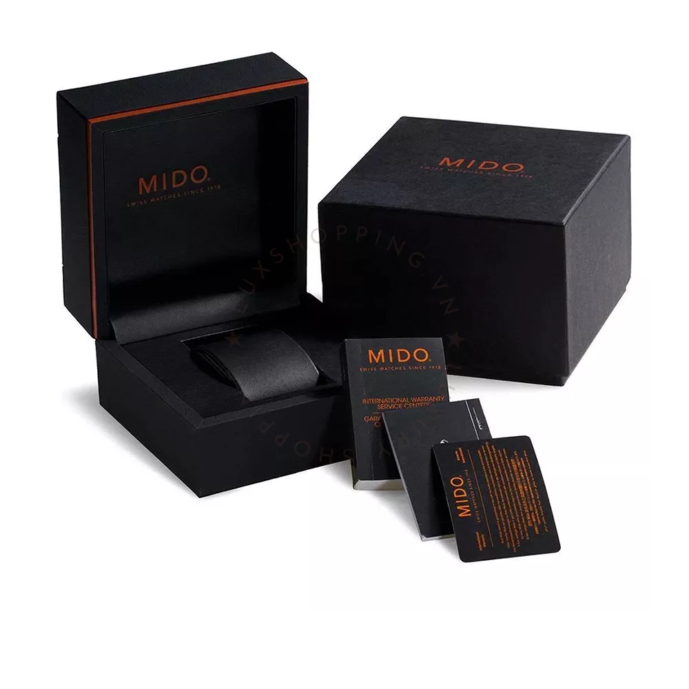 Mido Commander Automatic Gradient Black Dial Black Nylon Strap Watch For Men - M021.407.37.411.00