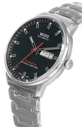 Mido Commander II Automatic Black Dial Silver Steel Strap Watch For Men - M021.431.11.051.00