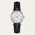 Mido Baroncelli III Automatic Silver Dial Black Leather Strap Watch For Women - M7600.4.21.4