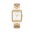 Michael Kors Lake Quartz White Dial Gold Steel Strap Watch For Women - MK3644