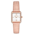 Michael Kors Lake Quartz White Dial Pink Leather Strap Watch For Women - MK2763