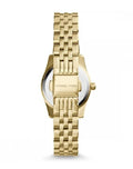 Michael Kors Lexington Quartz Silver Dial Gold Steel Strap Watch For Women - MK3229