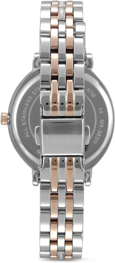 Michael Kors Cinthia Mother of Pearl Dial Two Tone Steel Strap Watch For Women - MK3831