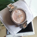 Michael Kors Sofie Quartz Rose Gold Dial Two Tone Steel Strap Watch For Women - MK3972