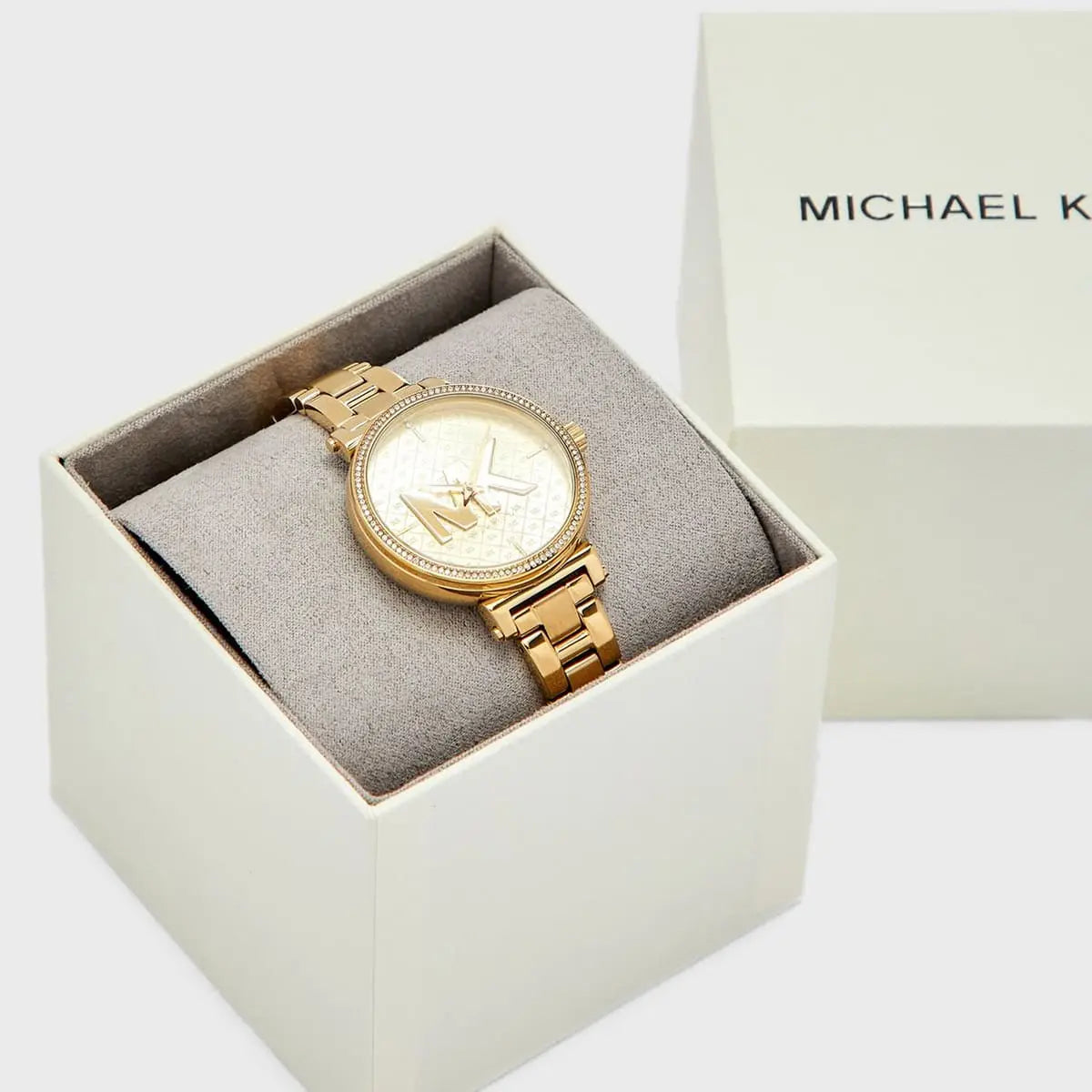 Michael Kors Sofie Quartz Gold Dial Gold Steel Strap Watch For Women - MK4334