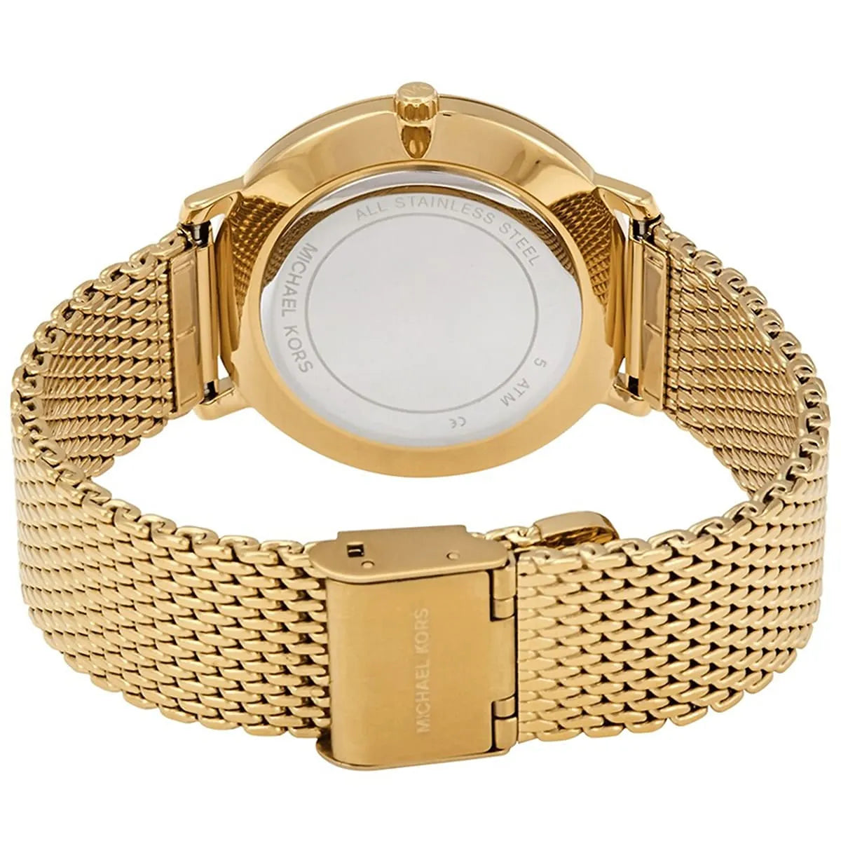 Michael Kors Pyper Quartz Gold Dial Gold Mesh Strap Watch For Women - MK4339