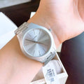 Michael Kors Slim Runway Silver Dial Silver Steel Strap Watch For Women - MK4502