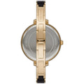 Michael Kors Jaryn Quartz Gold Dial Black Steel Strap Watch For Women - MK4544