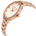 Michael Kors Pyper Three-Hand White Dial Rose Gold Steel Strap Watch For Women - MK4594