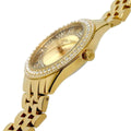 Michael Kors Harlowe Three-Hand Quartz Gold Dial Gold Steel Strap Watch For Women - MK4709