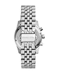 Michael Kors Lexington Chronograph Blue Dial Silver Steel Strap Watch For Women - MK5887