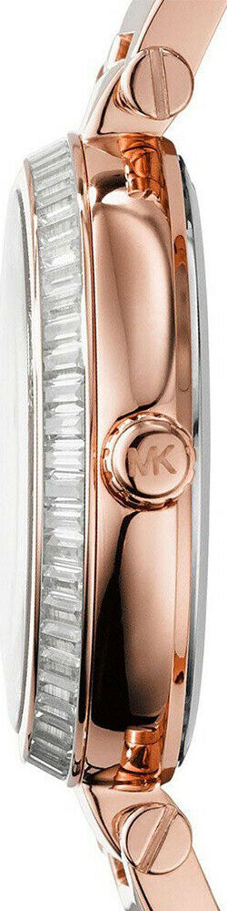 Michael Kors Skylar Quartz Rose Gold Dial Rose Gold Steel Strap Watch For Women - MK5971