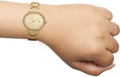 Michael Kors Whitley Analog Diamonds Gold Dial Gold Steel Strap Watch For Women - MK6227