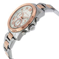 Michael Kors Brecken Chronograph White Dial Two Tone Steel Strap Watch For Women - MK6368