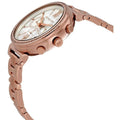 Michael Kors Sofie Chronograph Quartz White Dial Rose Gold Steel Strap Watch For Women - MK6576